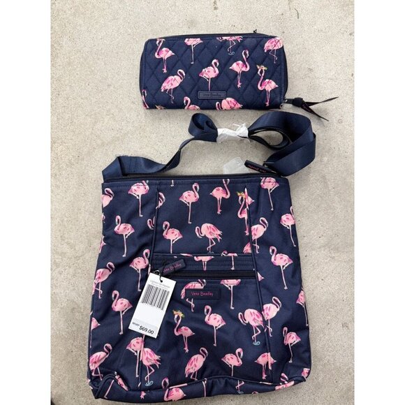 Vera Bradley Handbags - Vera Bradley Lighten Up Hipster Crossbody Bag, Flamingo Fiesta & WALLET NWTS!!
